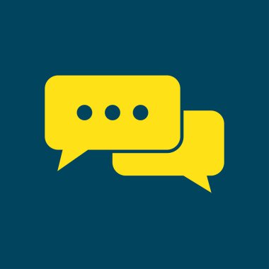 İletişim vektör çizim simgesi. Düz tasarım stili.