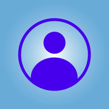 Bağlantı işareti. Kullanıcı işareti simgesi. Kişi sembolü. İnsan avatar. Düz stil. 