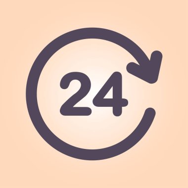 Saat saat etrafında bir gün simgesini açın..