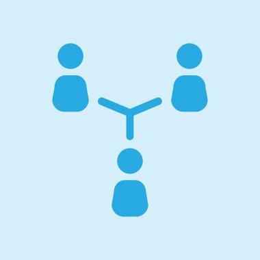 İletişim kavramı, vektör çizim basit simgesi