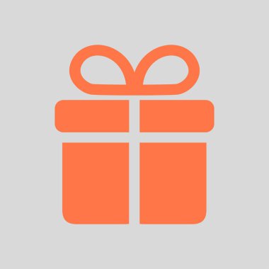 Hediye kutusu simgesi. Hediye - kişisel bir teklif. Hediye paketleri.