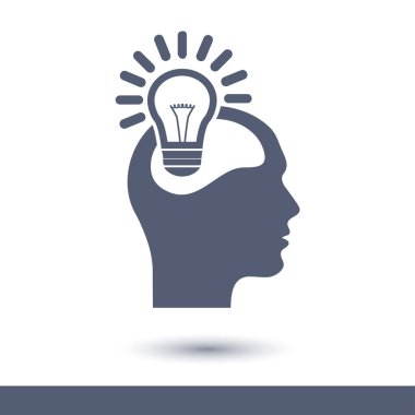 Yaratıcı fikirler ampul kavramı. Fikirler simgesi.