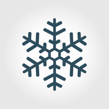 Kar tanesi simgesi. Yılbaşı Dekorasyonu. Tüm Noel ve yeni yıl kutlamak için.