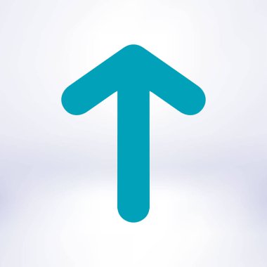 Ok simgesi. Kara navigasyonu için işaretçi yönünü.