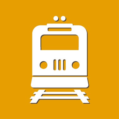 Tren simgesi. Metro sembolü. Tren istasyonu işareti.