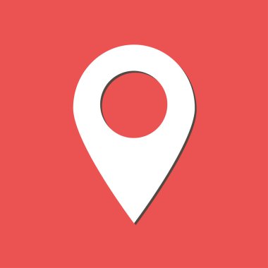 Basit gezinme simgesi, vektör illüstrasyonu