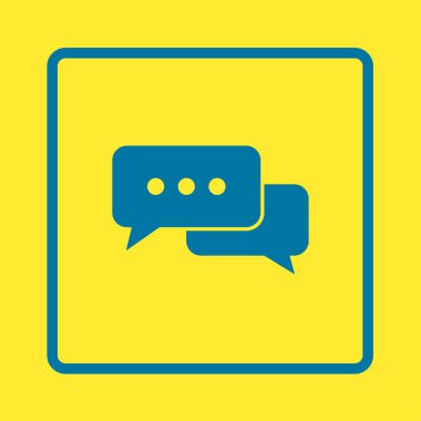 İletişim vektör çizim simgesi. Düz tasarım stili.