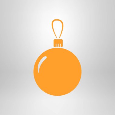 Noel topları simgesi. Yılbaşı Dekorasyonu. Tüm Noel ve yeni yıl kutlamak için.