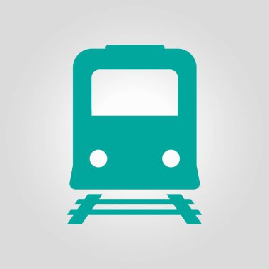 Tren simgesi. Metro sembolü. Tren istasyonu işareti.