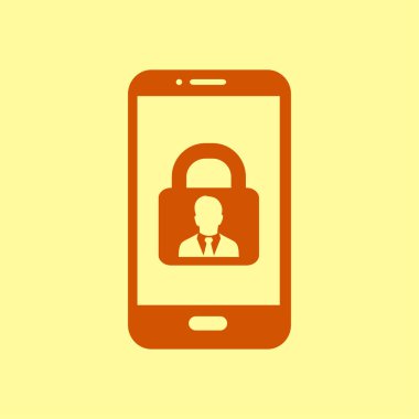 Internet güvenlik kavramı simgesi. Kimlik ve koruma simgesi.