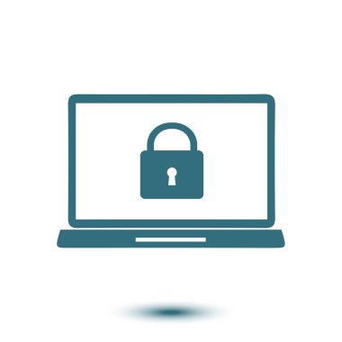 Internet güvenlik kavramı simgesi. Kimlik ve koruma simgesi.