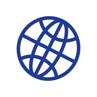 Küre simgesi. Düz tasarım stili dünya vektör simgeler.