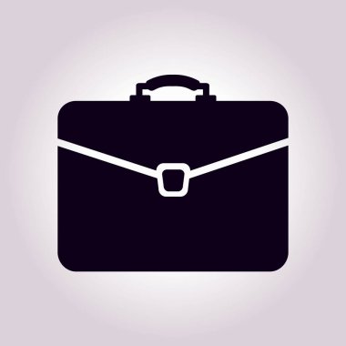 Evrak çantası ikonu, vektör illüstrasyonu. düz tasarım biçimi. 