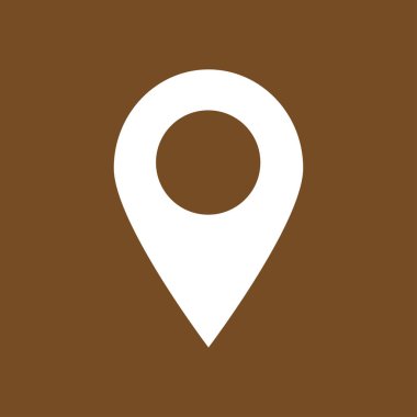 Basit gezinme simgesi, vektör illüstrasyonu