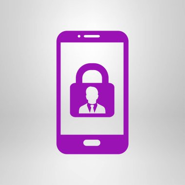 Internet güvenlik kavramı simgesi. Kimlik ve koruma simgesi.