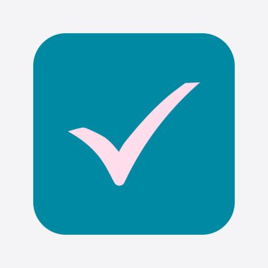 Basit işaretleme simgesi, vektör illüstrasyonu