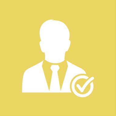 Kullanıcı işareti simgesi ekleyin. Arkadaş simgesi eklemek. Düz tasarım stili.