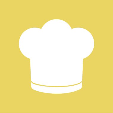 Chef şapka işareti simgesi. Şapka pişirme sembolü.