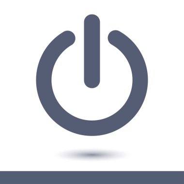 Güç işareti simgesi. Vektör çizim