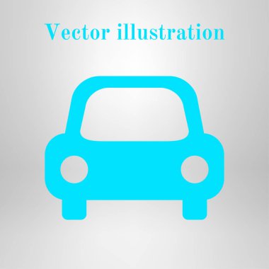 Taşıma simgesi. Araba işareti. Teslimat taşıma sembolü.