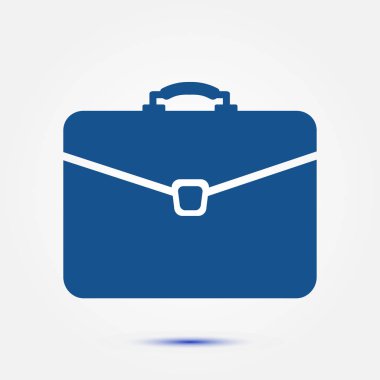 Evrak çantası ikonu, vektör illüstrasyonu. düz tasarım biçimi. 