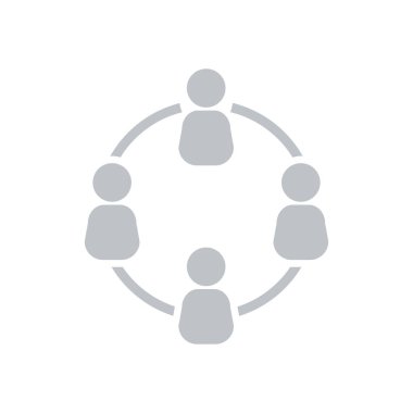 İletişim konsepti. Sosyal ağ tek simgesi. Küresel teknoloji İş dünyasındaki sosyal bağlantılar ağı.