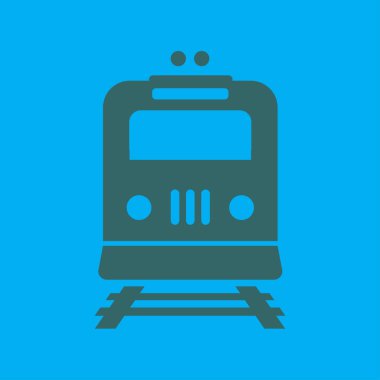 Tren simgesi. Metro sembolü. Tren istasyonu işareti.