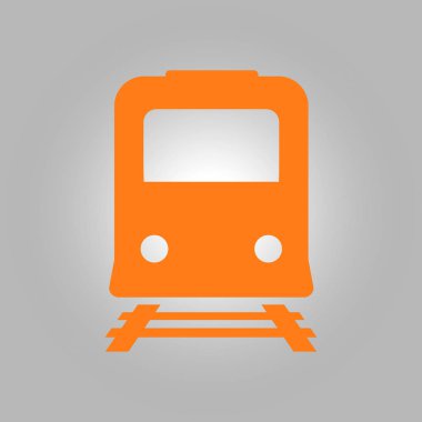 Tren simgesi. Metro sembolü. Tren istasyonu işareti.
