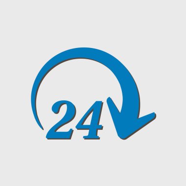 Saat saat etrafında bir gün simgesini açın. Rozet-saat çalışma süresi.