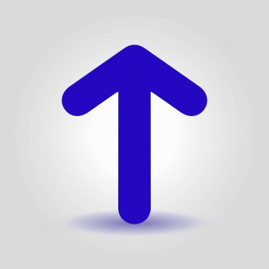 Ok simgesi. Kara navigasyonu için işaretçi yönünü.