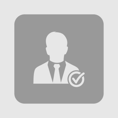 Kullanıcı işareti simgesi ekleyin. Arkadaş simgesi eklemek. Düz tasarım stili.