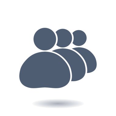 İnsanlar ya da sosyal işareti simgesi. İş en az sosyal gruplar.