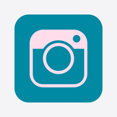 Fotoğraf kamera simgesi. Sosyal medya erkek imzala. Yenilikçi kamera. 