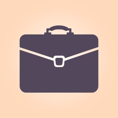 Evrak çantası ikonu, vektör illüstrasyonu. düz tasarım biçimi. 