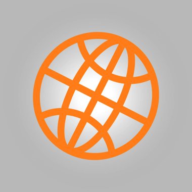 Küre simgesi. Düz tasarım stili dünya vektör simgeler.