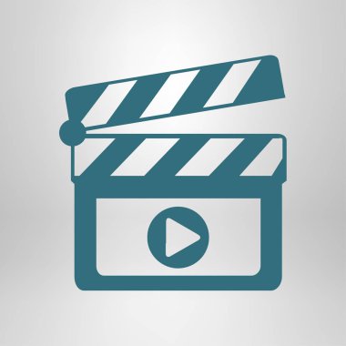 Video simgesi vektör renk illüstrasyon