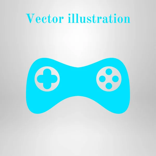 Ícone Gamepad Vector Estilo Design Plano Símbolo Joypad — Vetor de Stock