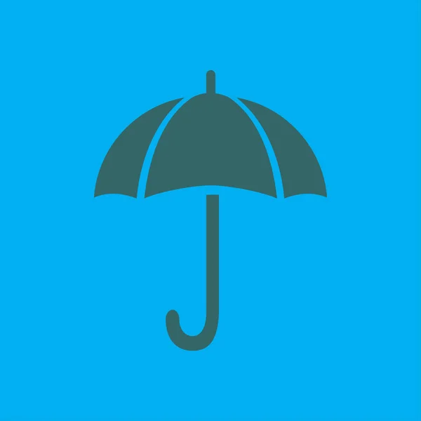 Parapluie Signe Icône Symbole Protection Pluie Style Design Plat — Image vectorielle