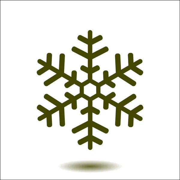 Icono Del Copo Nieve Decoración Año Nuevo Todo Para Celebrar — Archivo Imágenes Vectoriales