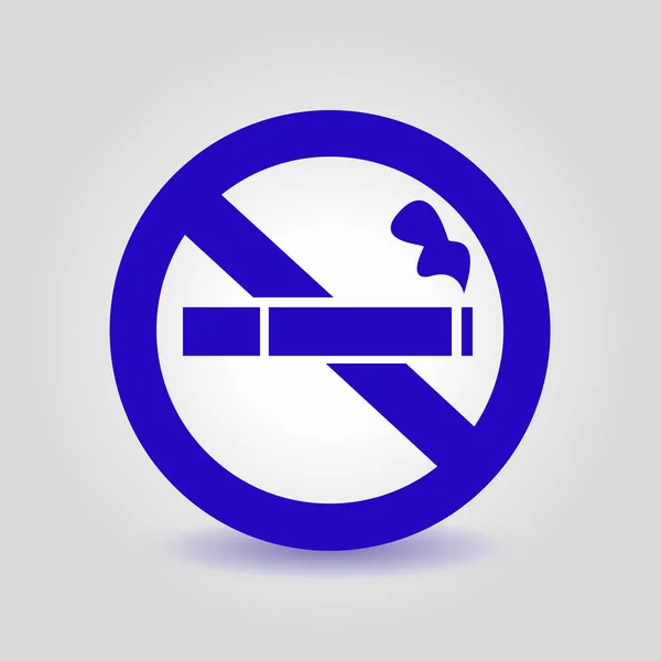Pas Icône Fumée Arrêtez Fumer Symbole Illustration Vectorielle Cigarette Bout — Image vectorielle