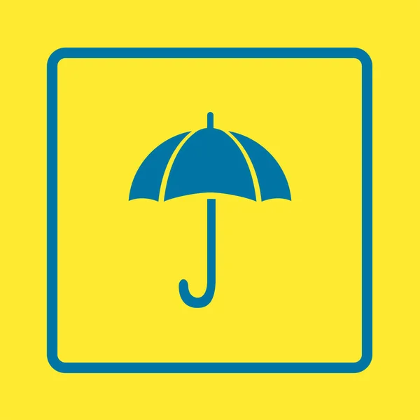 Şemsiye Simgesi Yağmur Koruma Sembolü Düz Tasarım Biçimi — Stok Vektör