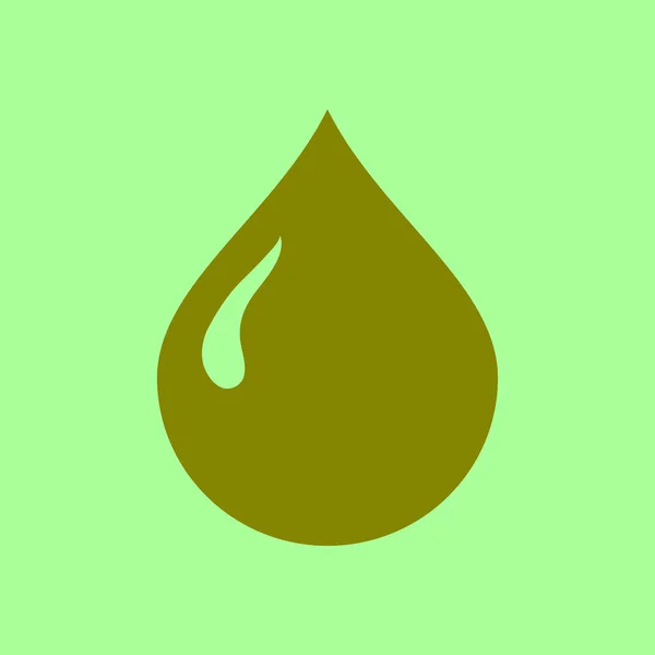 Нефть Значок Бензина Донорство Крови Плоский Стиль — стоковый вектор