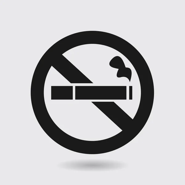 Nincs Füst Ikon Stop Smoking Szimbólum Vektoros Illusztráció Filter Tipped — Stock Vector