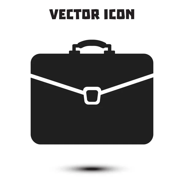 Aktenkoffer Symbol Vektorillustration Flacher Designstil — Stockvektor