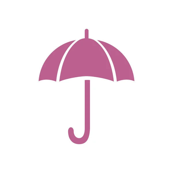 Значок Парасольки Символ Захисту Від Дощу Стиль Плоского Дизайну — стоковий вектор