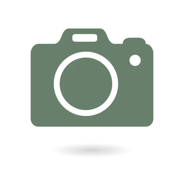 Photo Camera Symbol Dslr Camera Sign Icon Digital Camera Flat — Stock Vector