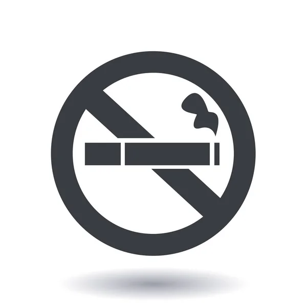 Smoke Icon Stop Smoking Symbol Vector Illustration Filter Tipped Cigarette — Stock Vector