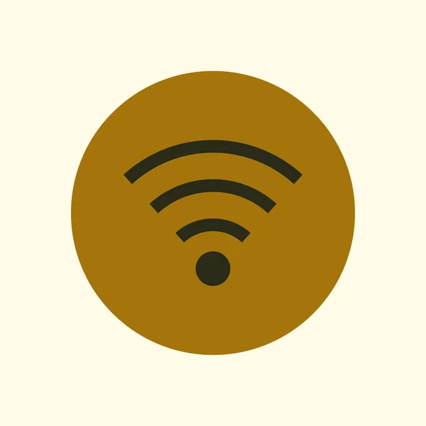 Wifi のシンボル ベクトルのワイヤレス ネットワーク アイコン フラットなデザイン スタイル — ストックベクタ