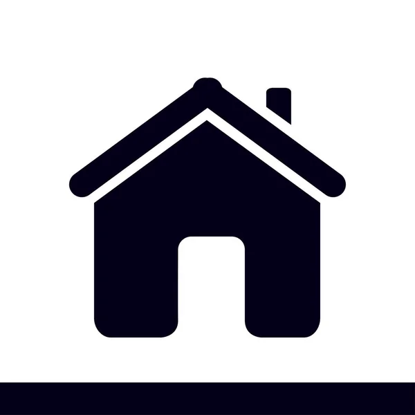 Ikona Wektor Domu Stylu Płaska Konstrukcja — Wektor stockowy