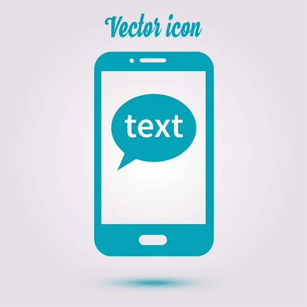 Celular Conversando Icon Mobile Telefone Representando Web Bate Papo Diálogo — Vetor de Stock